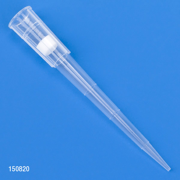 Globe Scientific Filter Pipette Tip, 1 - 200uL, Certified, Universal, Low Retention, Graduated, 54mm, Natural, STERILE, 96/Rack, 10 Racks/Box Pipette Tip; Universal; universal pipette tips; low retention tips; filtr tips